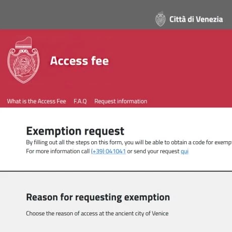 'Contributo di Accesso' a Venezia